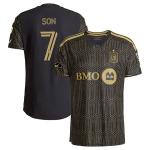 Unisex Soccer/Football LAFC MLS Team Son Heung-Min 7 2026 Primary Kit On-Field Jersey - Black
