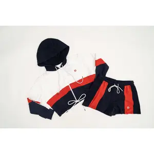 Dope Duffle Ladies crop top hoodie short set