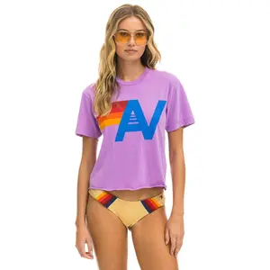 LOGO BOYFRIEND TEE - NEON PURPLE