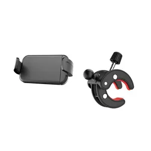 Golf Cart Phone Holder Adjustable Cell Phone Holder Mount for Bike Phone Holder, Bicycle Handlebar Holder Mount, Golf Cart/Golf Club/Push Cart/Flag Pole, No Shaking Cell Phone Clamp, Travel Phone Holder, Cellphone Mount