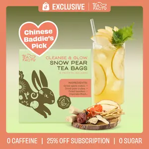 Chinese Baddie Pear Tea for Glow Up – Authentic Chinese Tea Nourishing Tea, Traditional Natural Beverage (10 Count)