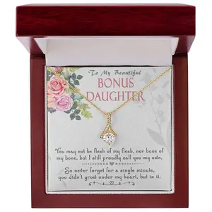 Bonus Daughter Gift, Special Gift for Step Daughter, Adoption Gift for Teenage Girl, Bonus Daughter Necklace, Stepdaughter Jewelry from stepmom
