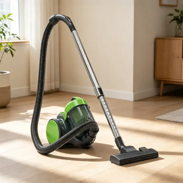 Canister Vacuum Cleaner Bagless - 1.8L Dustbin, Washable HEPA Filter, Lightweight & Portable for Carpets & Hard Floors