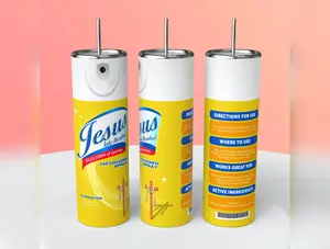 Jesus Take the Wheel Tumbler with Straw Bottle Cup