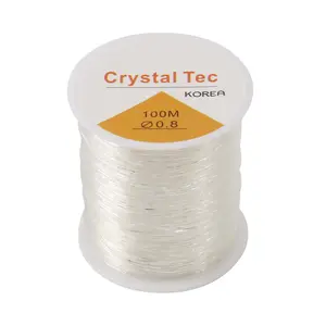 0.8mm Clear Bead Cord Crystal Elastic Stretchy Bracelet String for Jewelry Making Necklace Bracelet Beading Thread 0.8mm