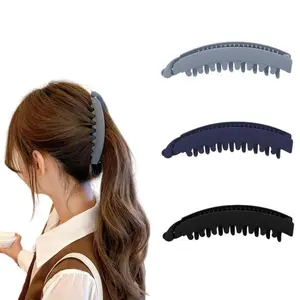 3Pack Banana Clip Hair Clincher Combs Classic Banana Hair Clip Fish Shape Ponytail Clips for Women Girls Thick Curly Thin Fine Hair (Black/Tibetan blue/Misty blue) - Tools & Hardware.