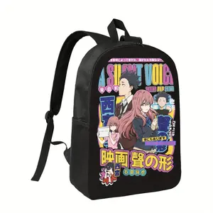 A Silent Voice Anime Backpack - Lightweight School Bag with Shouko Mukai, Adjustable Shoulder Straps, Zipper Closure - Japanese Anime Design for Teens, College, Cosplay - Perfect for Anime Fans, Anime Backpack, Casual Daypack, Vibrant Print, Durabl