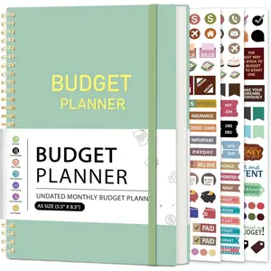 Budget Planner-Monthly Budget Book with Expense  Notebook/Accounting Book, A5 Monthly Financial Organizer Planner, Manage Your  Effectively, Start Anytime, 1 Year Use, Green