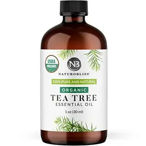 Organic Tea Tree Oil (1oz) – 100% | Pure | Undiluted | Premium Quality | Steam Distilled | Aromatherapy Essential Oil with Euro Dropper Healthcare Solution