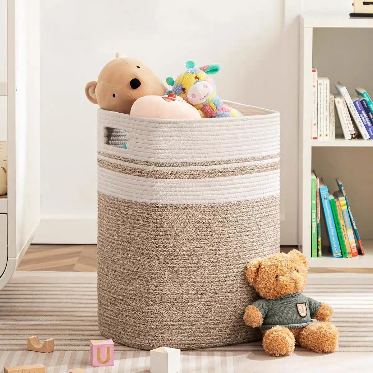 68L Woven Storage Basket, Large Capacity Organizer, Home Organization Essentials for Living Room Bedroom Laundry Room dirty clothes basket 2-pack large laundry basket large foldable laundry basket Ultra HipHold Plastic Laundry Basket clothes hamper