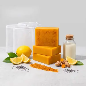 Lemon Turmeric Kojic Acid Soap Bar for Face & Body – Brightening Cleansing Soap for Dark Spots, Uneven Skin Tone, Hydrating Body Care & Daily Skincare