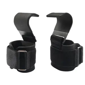 Weightlifting hooks, 2 high-strength wrist straps, pull-up and deadlift straps, home gym weightlifting grip straps