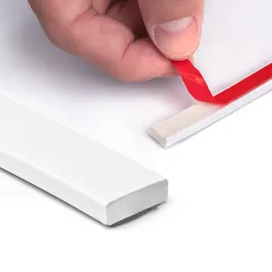 10 Ft White Peel and Stick Trim for Backsplash Tile Edge Self-Adhesive Flexible Trimming for Corner Decor 119.68 x 0.39 x 0.14 Inch