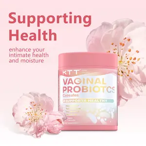 KTT Women's Probiotic Capsules 60 Billion CFU 7 Strains 60 Vegetarian Capsules Targeted Release Promotes Fertility Regulates Endocrine Optimum Health Supplement