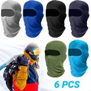 6pcs Tactical Windproof Full Face Balaclava Masks - Year-Round Outdoor Sports Cover for Motorcycle Riding, Fishing - Holiday & Birthday Thank You Gift,summerwins