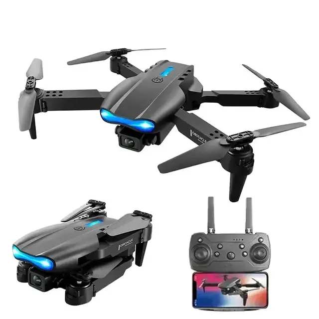 XE8 Brushless Foldable Drone with Dual HD Camera for Adults Beginners, 4K Live Video FPV Remote Control Quadcopter, 2 Batteries Long Flight Time, Wind Resistant Mini Pocket Drone, Gift for Teens Boys