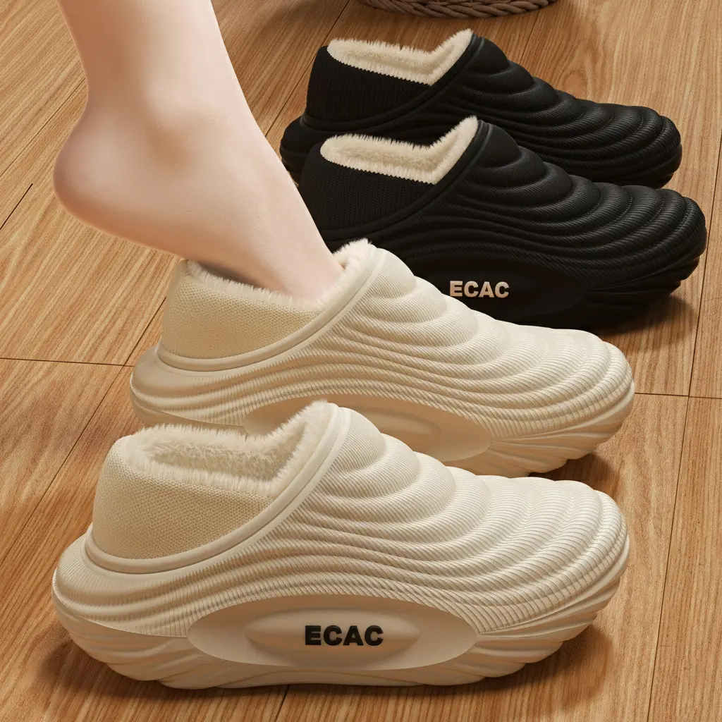 Winter Unisex Cozy Walking Shoes Slippers for Men, Women & Girls, Warm EVA Anti-Slip Waterproof Footwear, Lightweight Flipflop Slide Tsinelas for Indoor & Outdoor, Multiple Colors
