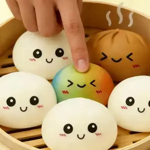 Big Expressive Dumpling Squishy Blind Box, Random Style Soft TPR Fidget Toy, Stress Relief Unboxing Surprise, Ideal Valentine and Easter Gifts for Adults