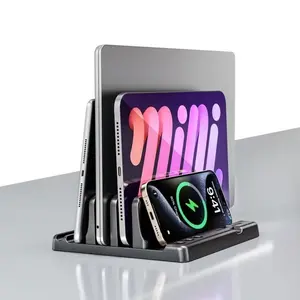 Universal Laptop Stand Holder Compatible Macbook iPad Tablet Organizer, Vertical Storage Rack for Easy Access, Durable Design