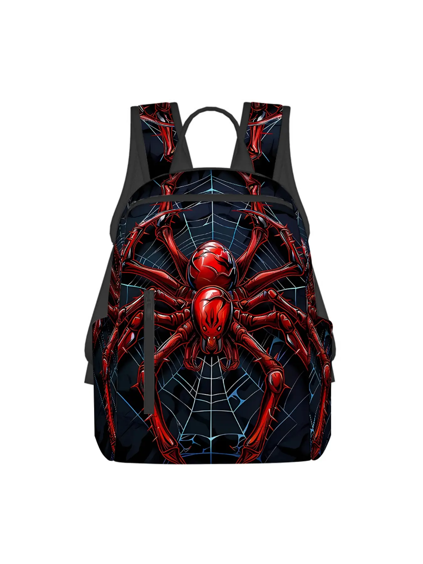Red spider pattern full print backpack Daily Backpack Casual printed backpack Bookbag Red spider pattern full print backpack Daily Backpack Casual printed backpack Bookbag