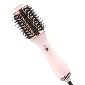 Hair Blow Dryer Brush - One-Step Hot Air Brush for Fast Drying Smoothing Volumizing, Ionic Anti-Frizz Delivers Salon Blowout Results, 3 Heat/2 Speed Settings fit All Hair Types