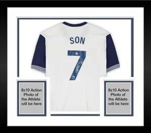 Framed Son Heung-min Tottenham Hotspur F.C. Autographed 2024-25 White Nike Jersey - Fanatics Authentic Certified