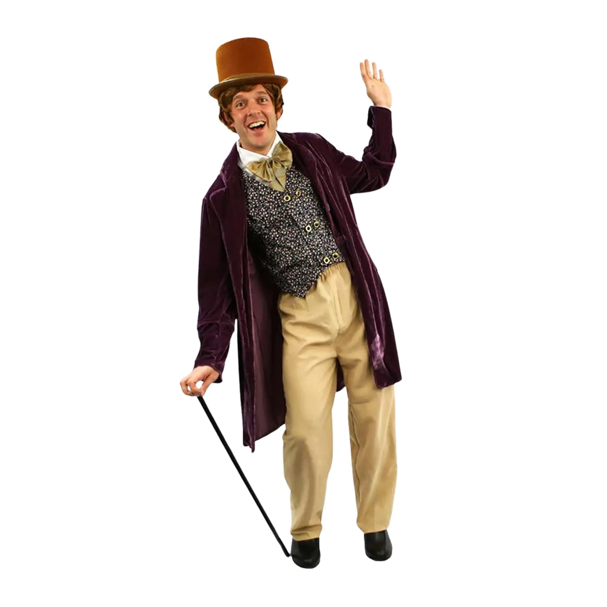 Willy Wonka Classic Chocolate Man Adult Costume, Standard, Menswear, Cosplay Gear