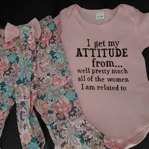 Baby Girl Clothes Newborn Outfit Infant Romper Floral Pants Set Headband Cute Newborn Going Home Outfit 3PCS #springtok