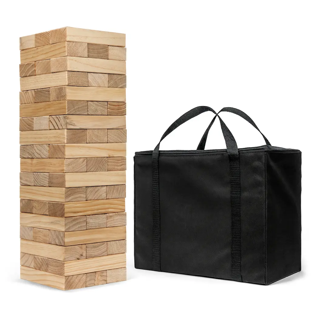 Giant Tumble Blocks with carrying case