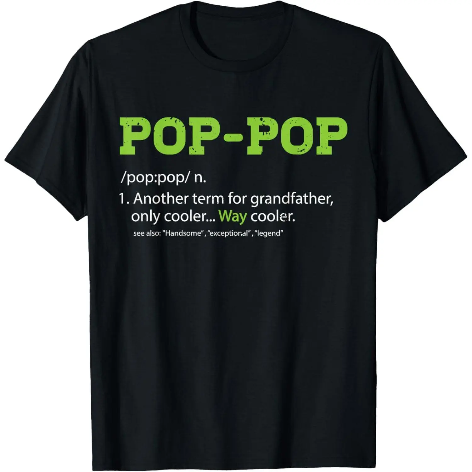 Womens Pops Shirt for Grandpa Pop-Pop Definition Cool Dad Gift Womens T-Shirts Casual Stylish Top Tee Apparel