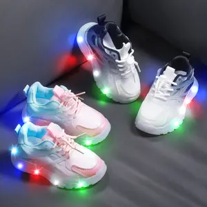 Colorful Luminous Running Shoes - Lighting Shoes For Kids, Changeable Color Lights, Cartoon Design, LED Light Shoes - Perfect For 3-5 Years Old Boys And Girls