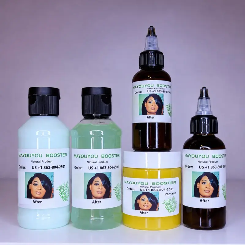 Set Booster hair scalp pomade ,oil and conditioner,shampoo
