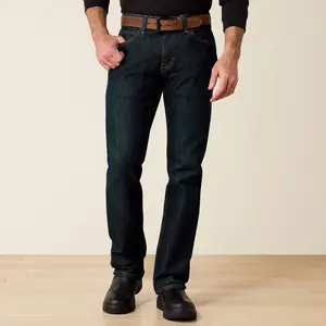 Ariat Mens M7 Rebar Slim Dura Stretch Basic Stackable Straight Leg Jean - Blackstone