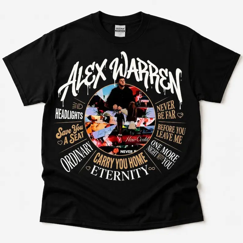 Alex Warren Tour 2025 T-Shirt, Unisex Heavy Cotton Concert Tee