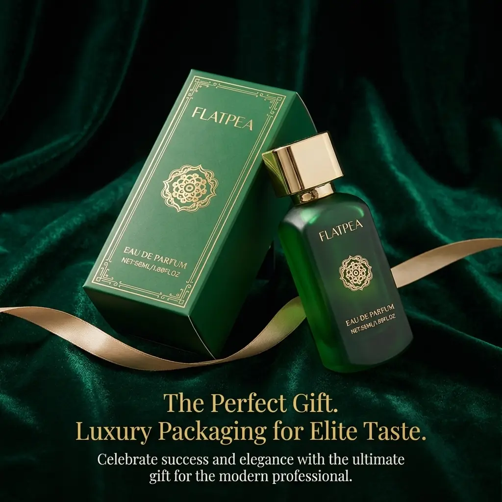 FLATPEA Emerald Velvet Oud Vanilla Eau De Parfum (1.89 fl oz / 56ml) - Arabian Long Lasting Woody Fruity Floral Perfume Spray for Women