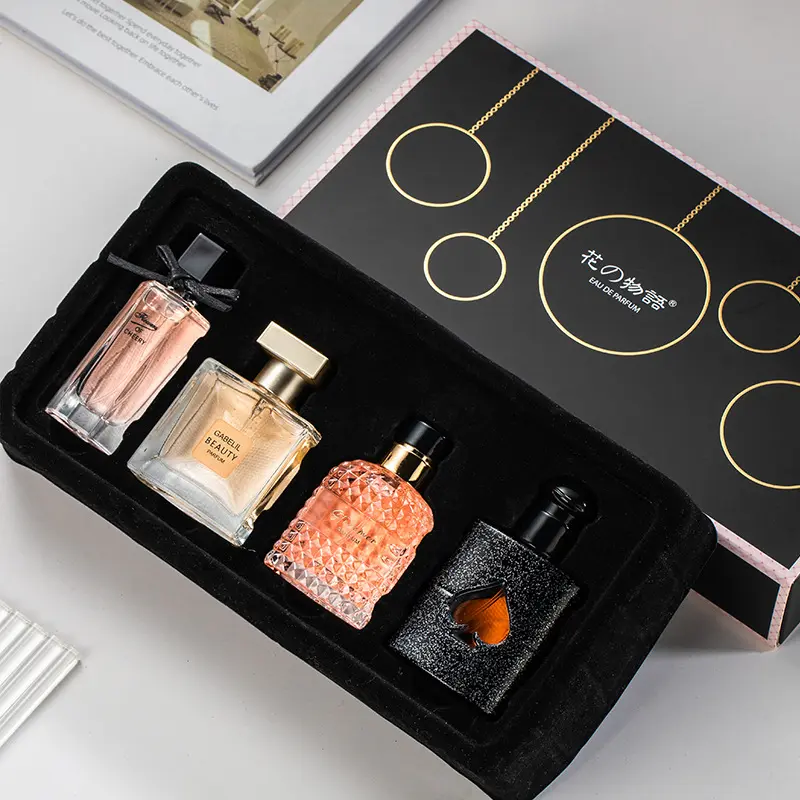 Perfume Set – 30 mL × 1 + 25 mL × 3 – “The Language of Flowers” featuring Pink Pepper & Orange Blossom and Pear & Coffee; a perfect birthday gift—perfect gift set; Timber; colognes; long-lasting perfumes