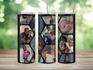 Reusable Handmade Customized 20oz Stainless Steel Picture Tumbler Cup Stylish Drinkware