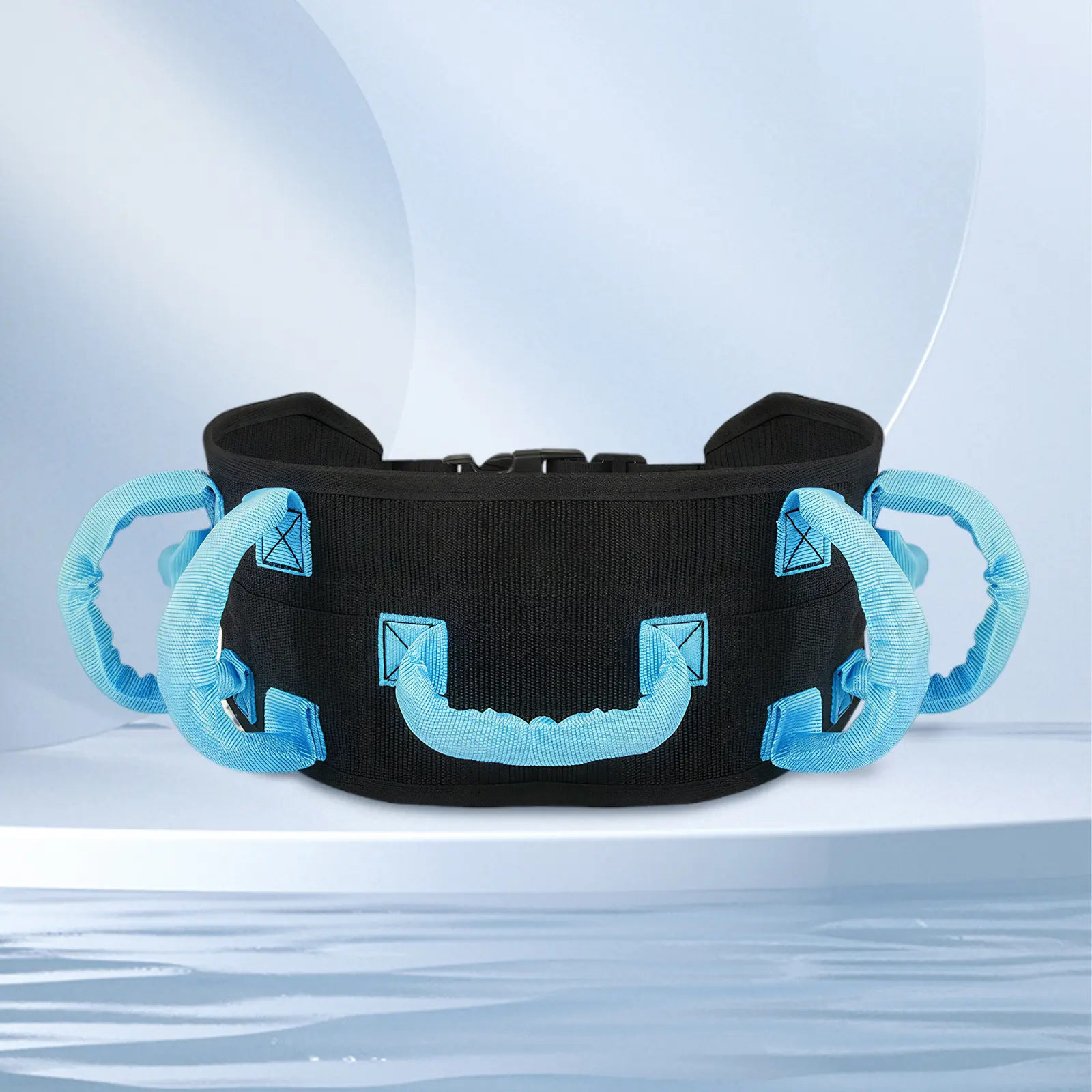 Adjustable Waist Gait Belt - Nylon Webbing, Metal Buckle, Handles, Reinforced Stitch, Secure Waist Restraint & Transfer Belt for Elderly Nursing Patient Rehabilitation Safety Assist, Waist Restraint Belt, Adults