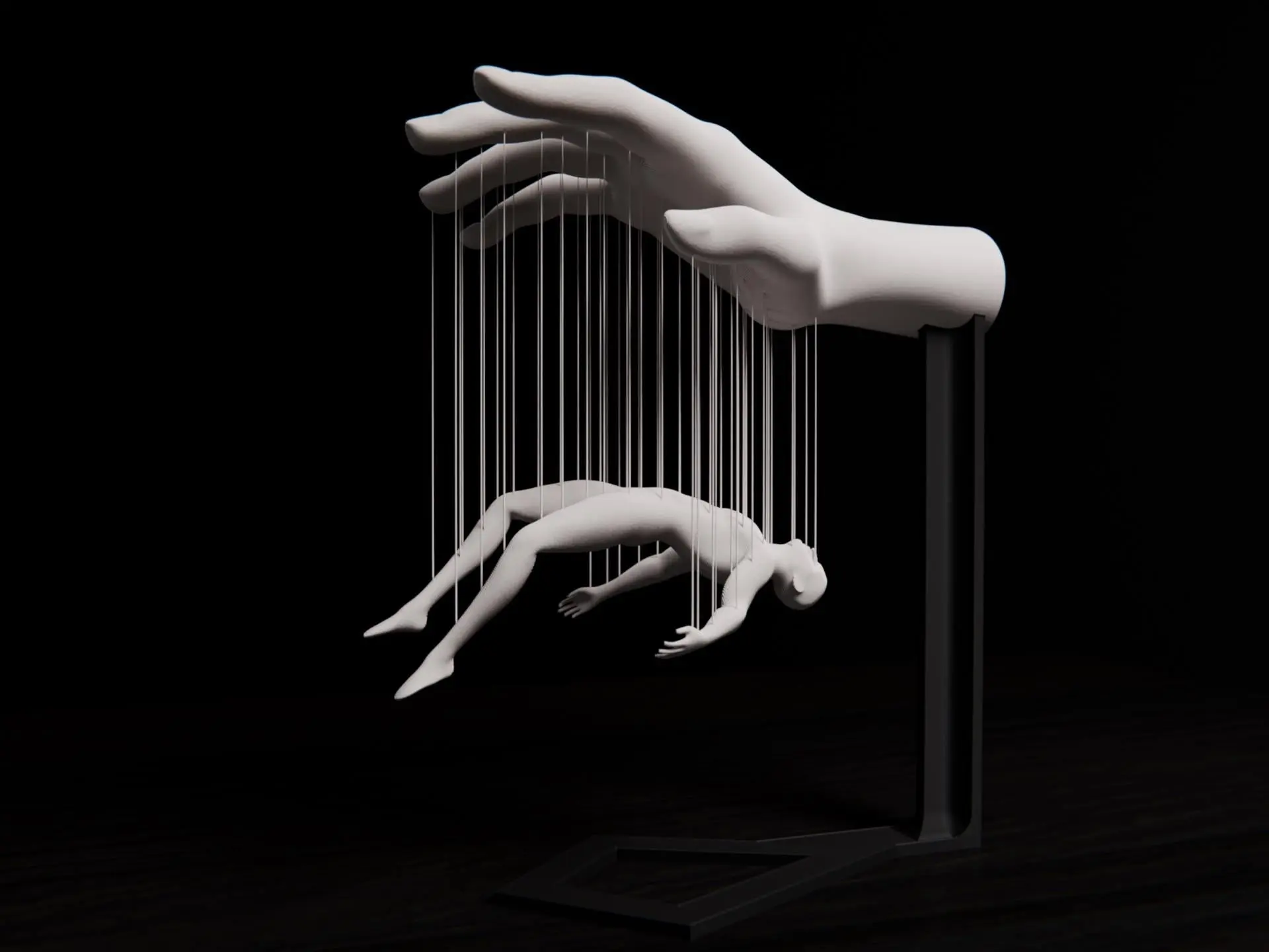 Overtaken String Art Sculpture