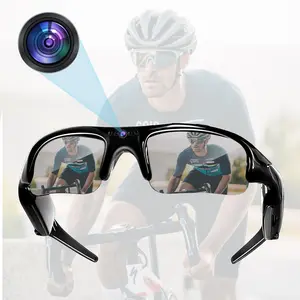 Camera Sunglasses Sports Action Multifunctional Smart Glasses Cam 1080P Video Camera Glasses UV Protection Polarized Lens Support Photos/Videos Recording mit 32GB Micro SD Card(optional) for Outdoor Activities