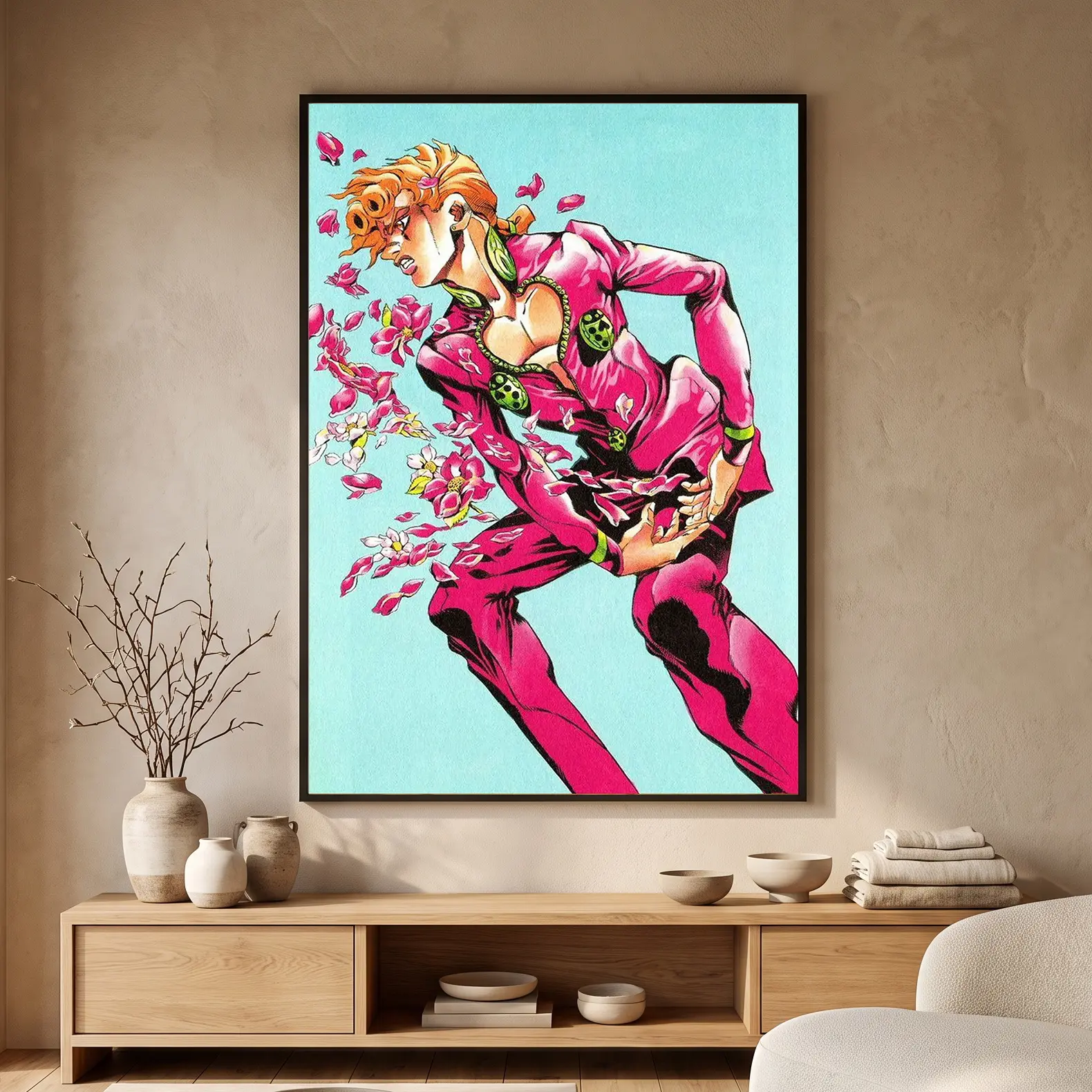 JoJo's Bizarre Adventure Minimalist Artwork Set, Vibrant Anime Hanging Photo Poster, Home Decor for Bedroom, Office (Teen Otaku Targeted)