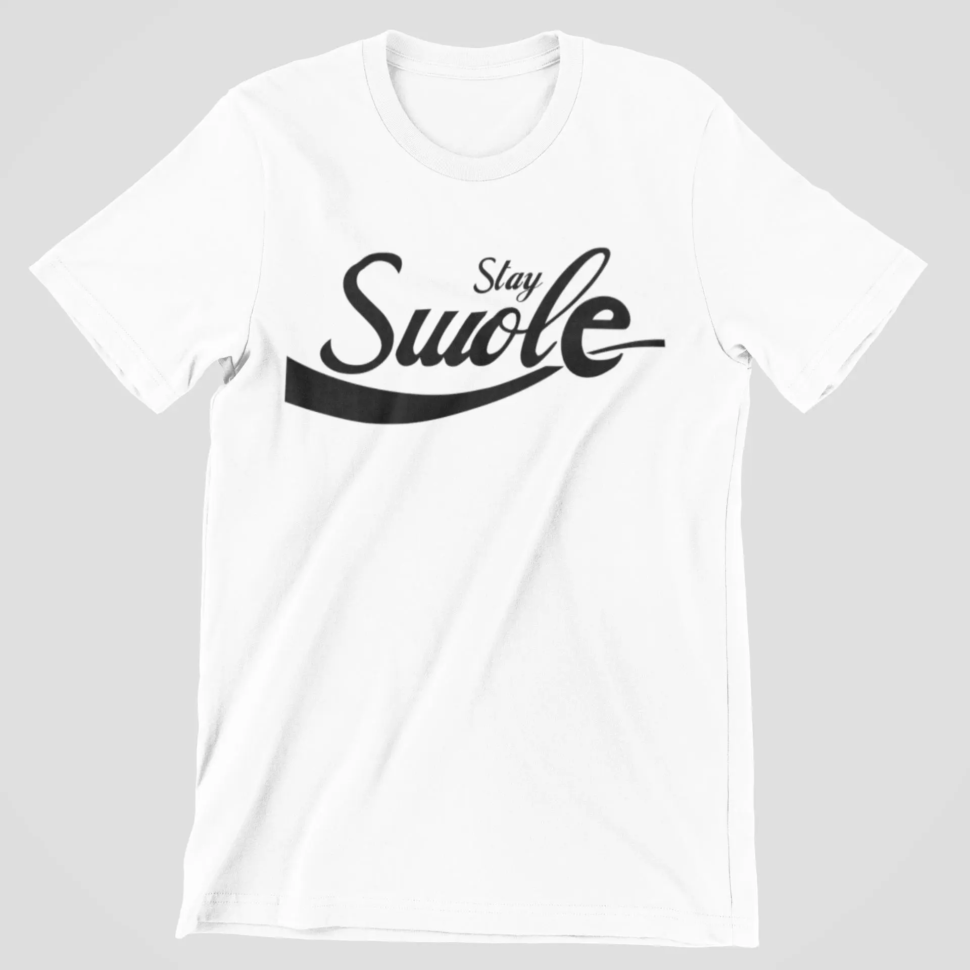 White & Black Stay Swole T-Shirt