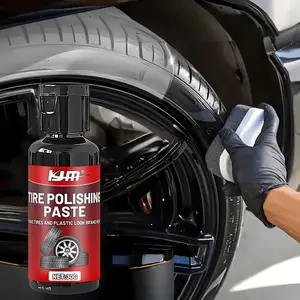 Long-Lasting Car Liquid Tire Wax, Gloss Enhancer, Blackening & Protection, Car Renovation Expert, Renewal Wax by Kjm, Tire Coating
