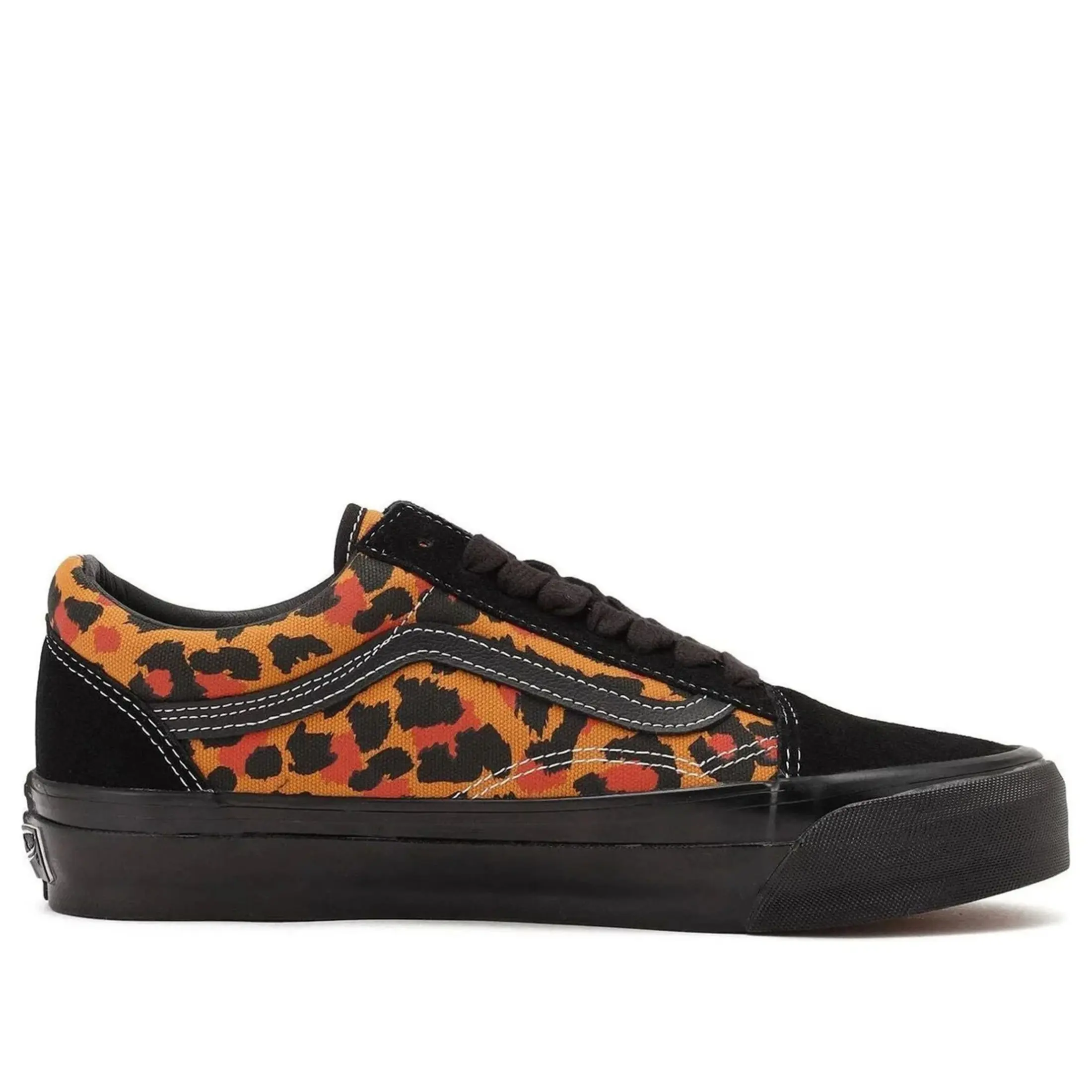 Vans Premium Old Skool Leopard Orange Men's Fashion Shoes New