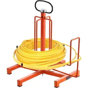 VEVOR Wire Spool Rack, 11 Rods, Multi-Spool Wire Rack Dispenser, Cable Caddy with Wheels, Cable Holder with Storage Tray for Wiring Storage, for Electrical, Industrial Retail Use, Working EfficiencyVEVOR Super Brand Day