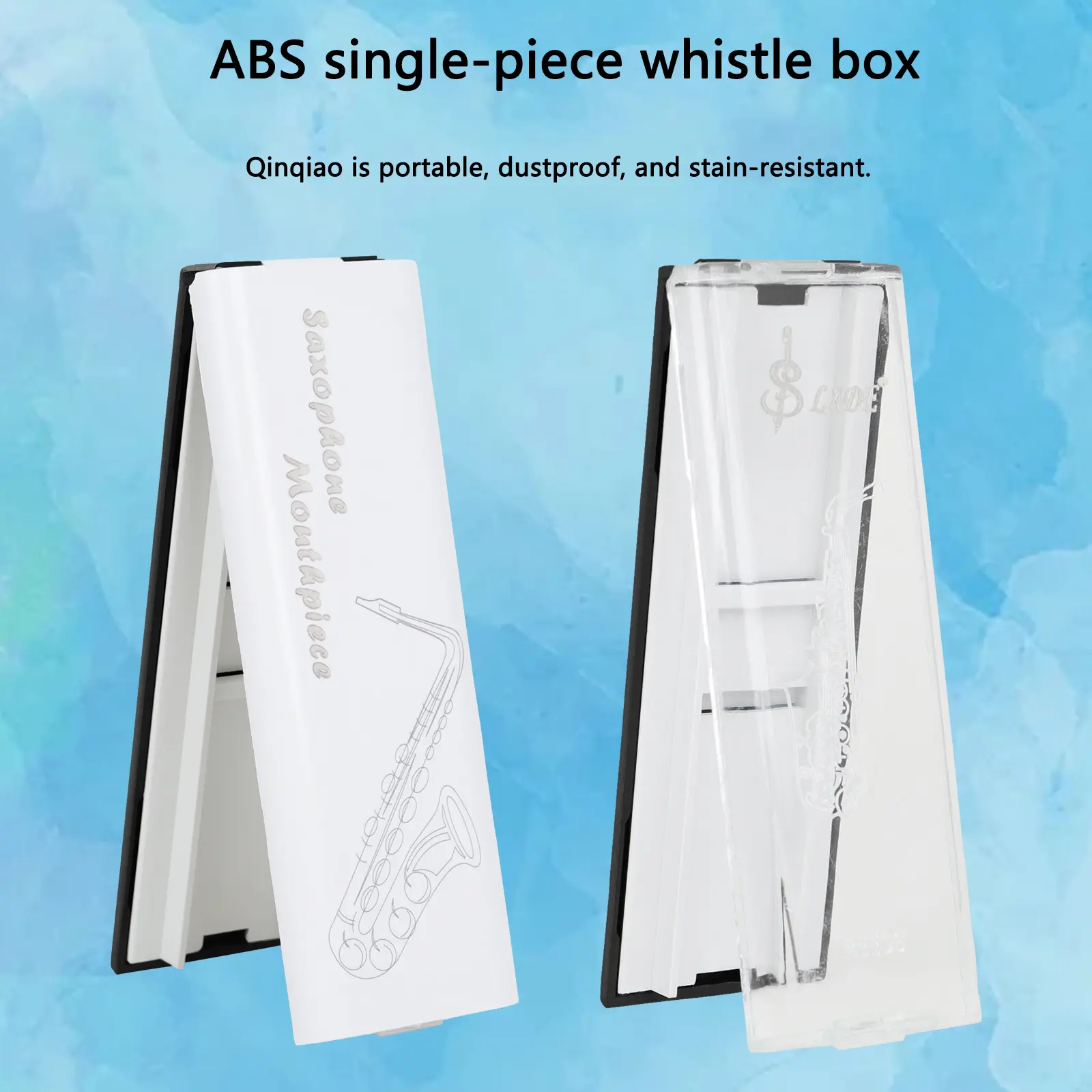 Universal Saxophone Reed Case, Single Pack, Durable Storage Box for Soprano, Alto, Tenor Sax Reeds, Essential Music Accessory