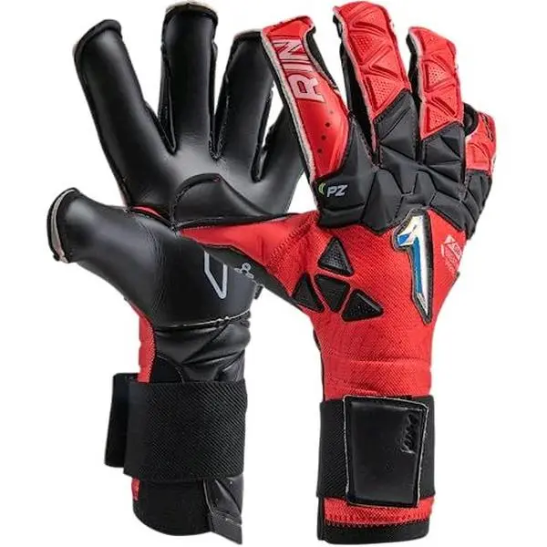 Rinat Xtreme Guard Zhero Pro - Red & Black Goalkeeper Gloves with Adjustable Wrist Strap and Ergonomic Design