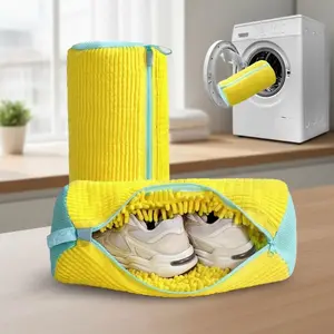 Ultimate Sneaker Laundry Shield Microfiber Washing Machine Protector | Deep-Clean Scrub Bag for Sports & Outdoor Gear | Anti-Deformation
