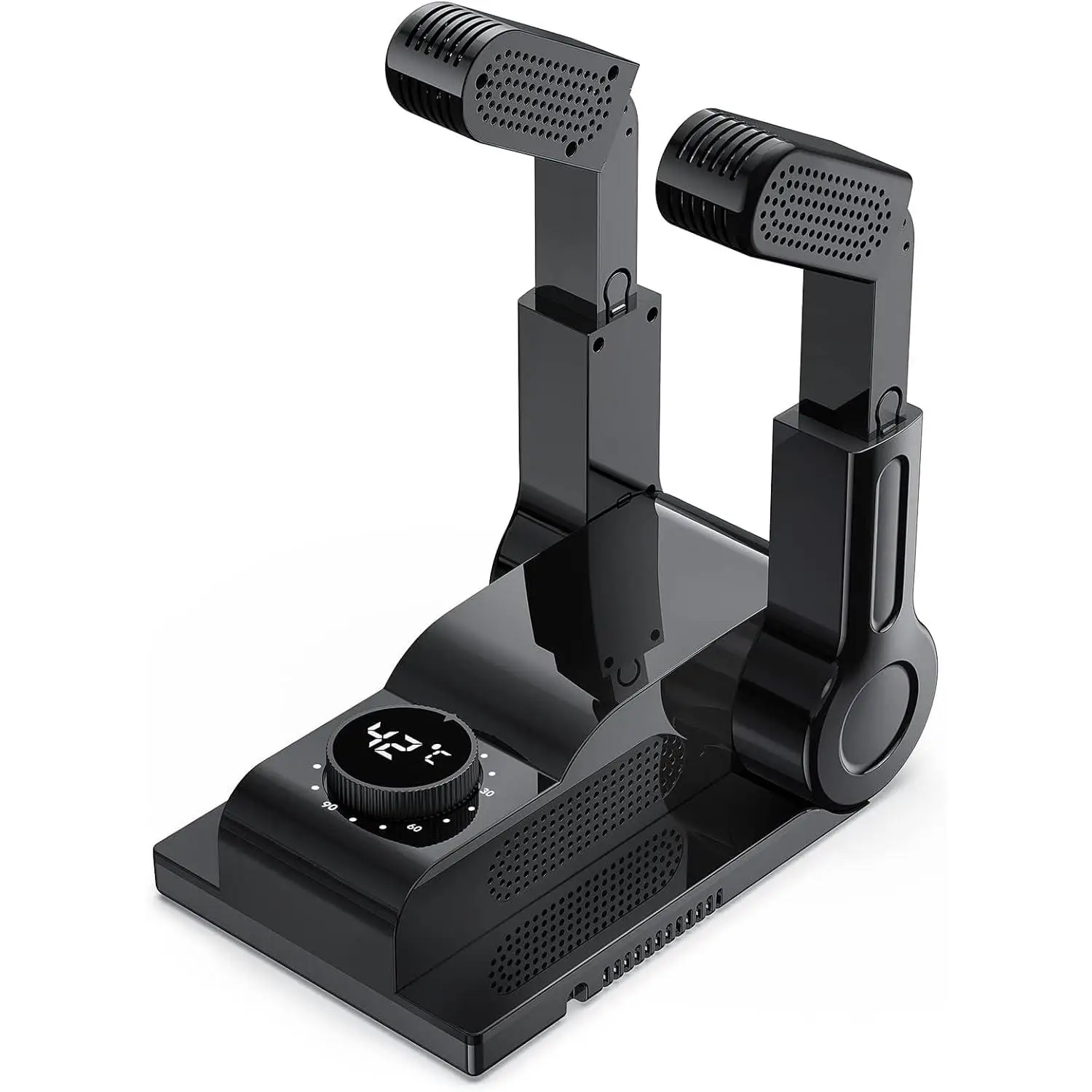 Boot Dryer with Heat Blower – Electric Shoe & Glove Dryer and Warmer with 180° Adjustable Rack, Telescopic Ports & Intelligent Timer for Home & Work U