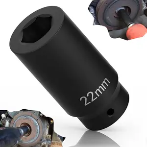 77110 22mm Harmonic Balancer Socket, 1/2" Drive Crank Bolt Socket